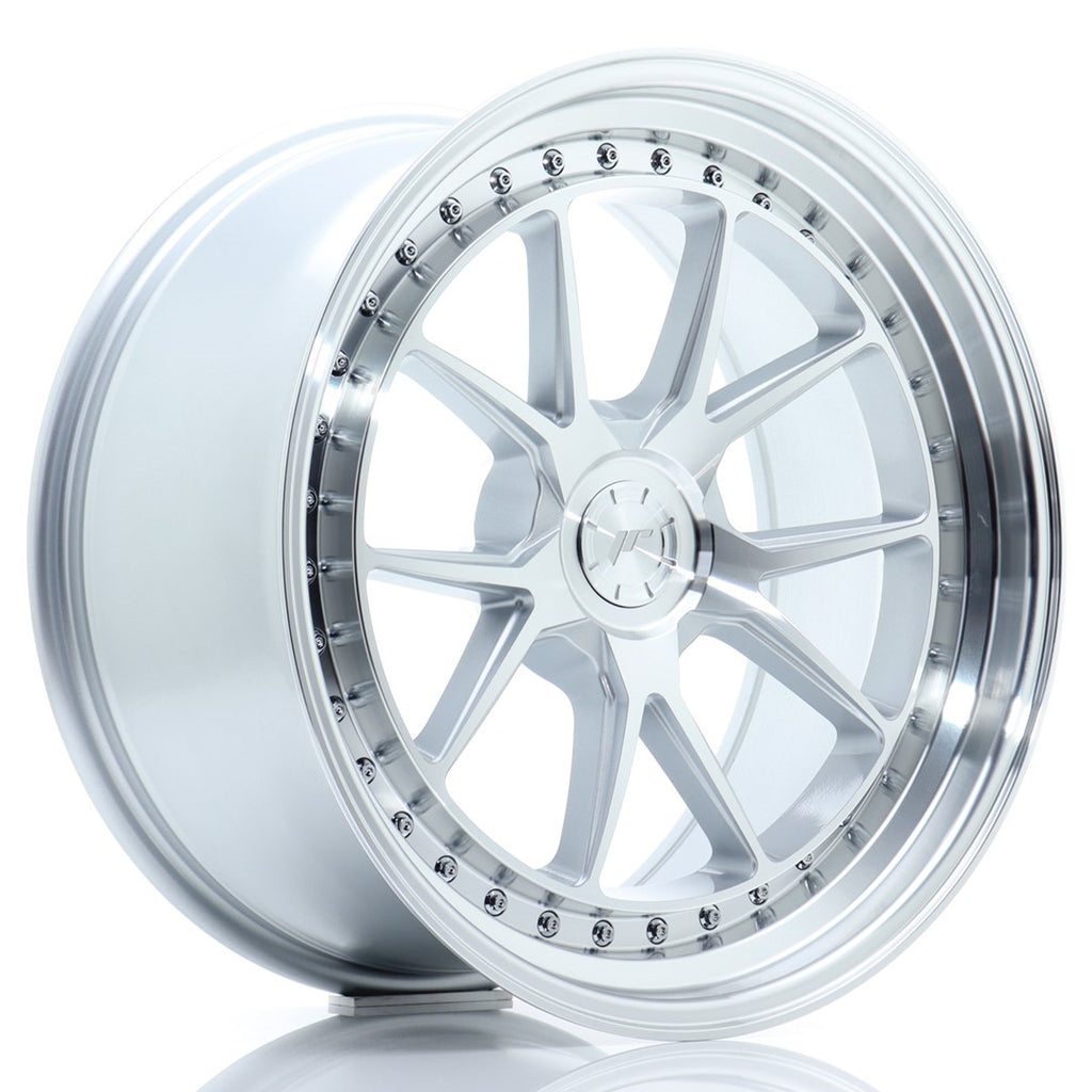 Cerchio in Lega JAPAN RACING JR39 19x9.5 ET15-35 5H con foratura su misura Silver Machined Face