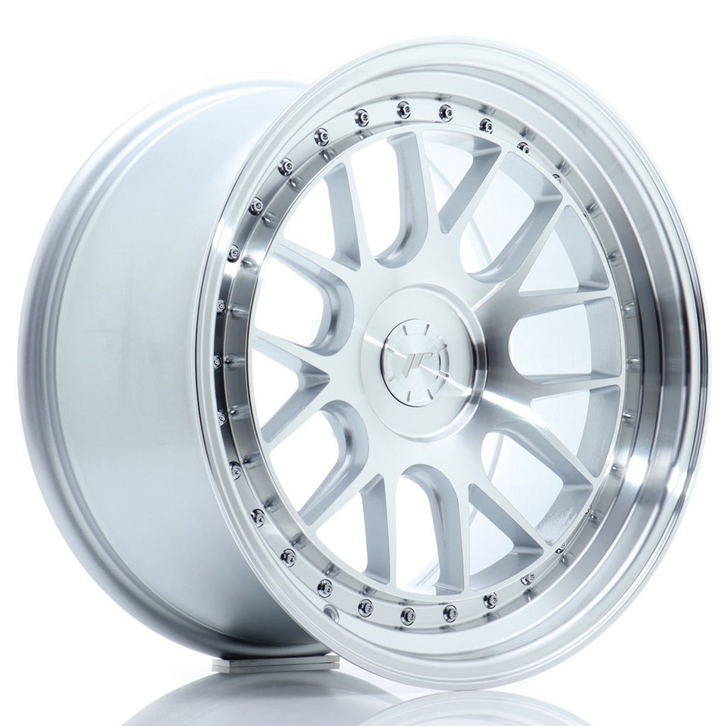 Cerchio in Lega JAPAN RACING JR40 18x9,5 ET15-35 5H con foratura su misura Silver Machined Face