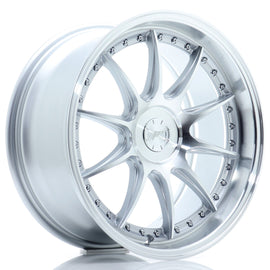 Cerchio in Lega JAPAN RACING JR41 18x8.5 ET15-35 5H con foratura su misura Silver Machined Face