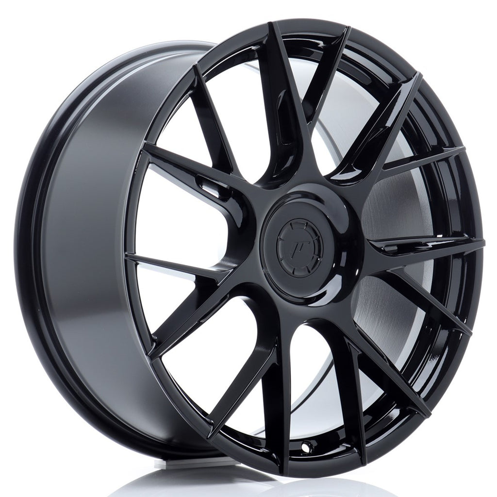 Cerchio in Lega JAPAN RACING JR42 19x8.5 ET25-45 5H con foratura su misura Gloss Black