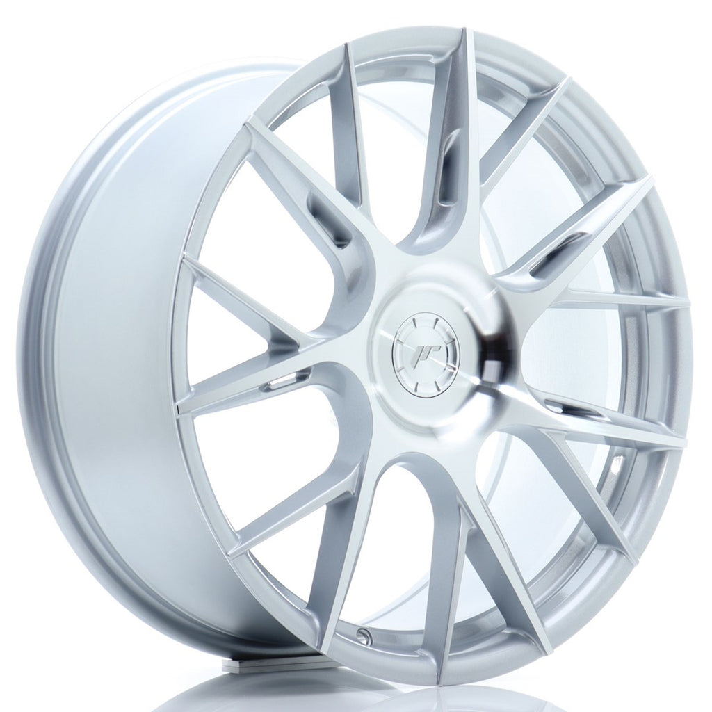 Cerchio in Lega JAPAN RACING JR42 19x8.5 ET25-45 5H con foratura su misura Silver Machined Face