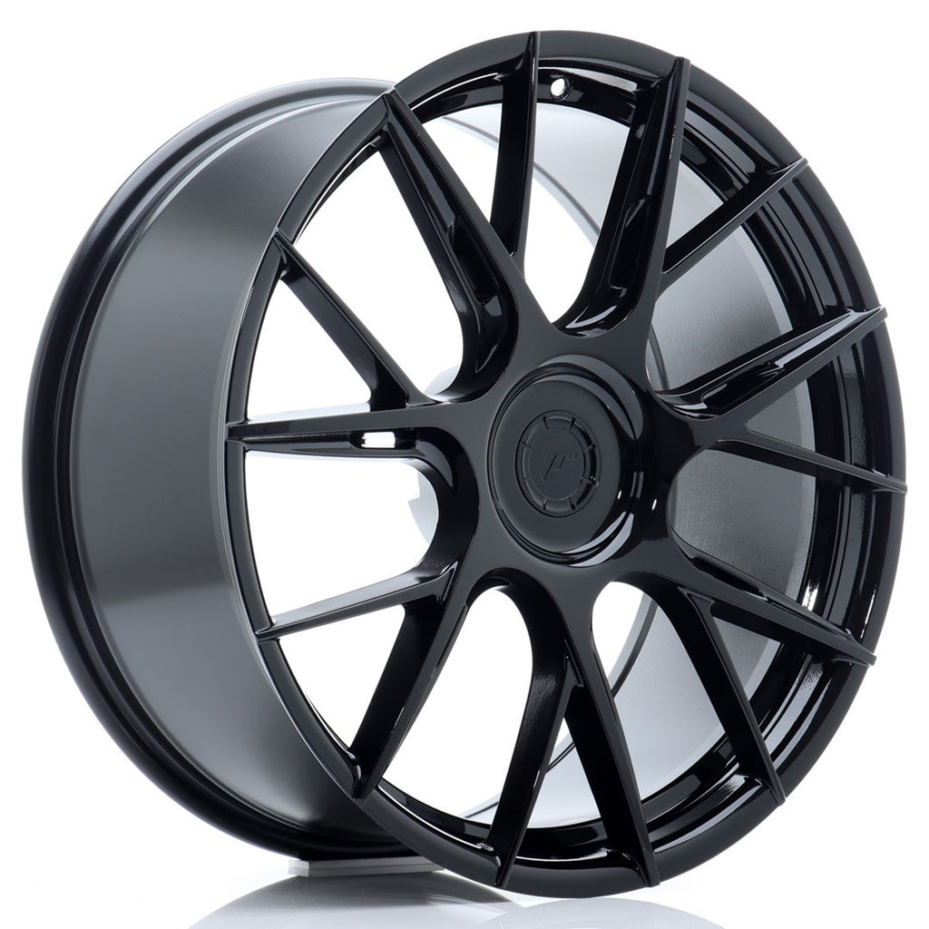 Cerchio in Lega JAPAN RACING JR42 20x8,5 ET20-45 5H con foratura su misura Gloss Black