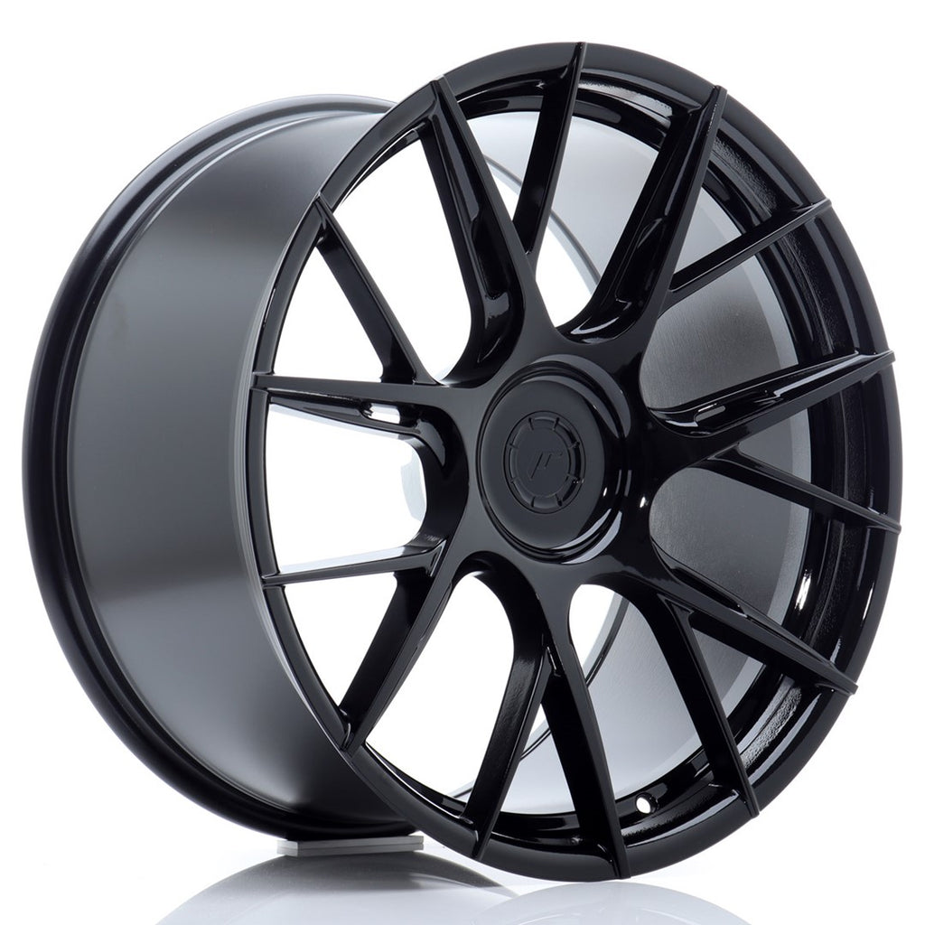 Cerchio in Lega JAPAN RACING JR42 20x10,5 ET20-48 5H con foratura su misura Gloss Black