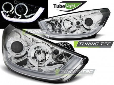 Fari Anteriori HYUNDAI TUCSON IX35 10-13 CHROME TUBE LIGHT