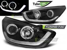 Carica l&#39;immagine nel visualizzatore di Gallery, Fari Anteriori HYUNDAI TUCSON IX35 10-13 BLACK TUBE LIGHT