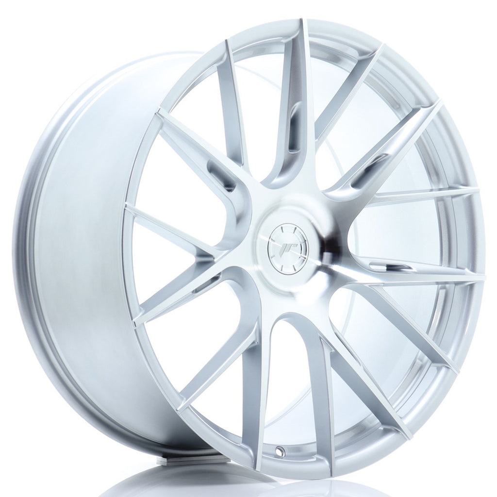 Cerchio in Lega JAPAN RACING JR42 22x11,5 ET20-52 5H con foratura su misura Silver Machined Face