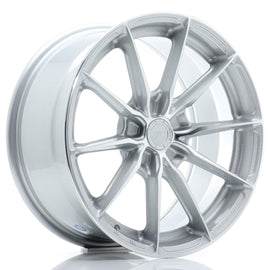 Cerchio in Lega JAPAN RACING JR37 17x8 ET20-40 5H con foratura su misura Silver Machined Face