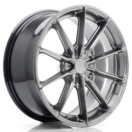Cerchio in Lega JAPAN RACING JR37 18x8 ET20-45 5H con foratura su misura Hyper Black