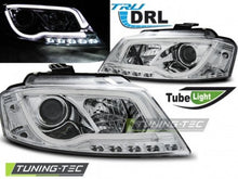 Carica l&#39;immagine nel visualizzatore di Gallery, Fari Anteriori TUBE LIGHT DRL CHROME per AUDI A3 8P 08-12