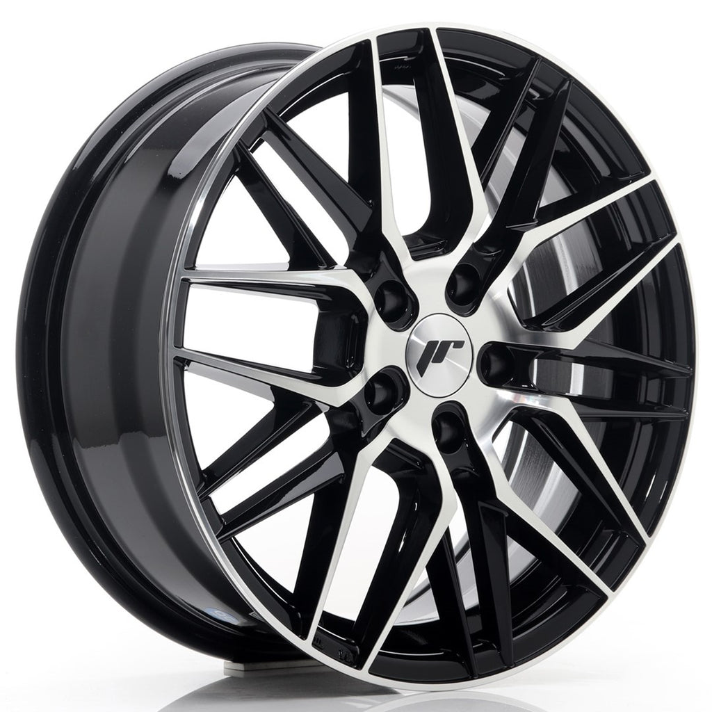 Cerchio in Lega JAPAN RACING JR28 17x7 ET40 5x114,3 Gloss Black Machined Face