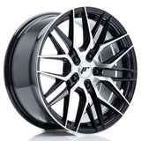 Cerchio in Lega JAPAN RACING JR28 17x8 ET40 5x112 Gloss Black Machined Face