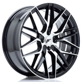 Cerchio in Lega JAPAN RACING JR28 18x7.5 ET40 4x100 Gloss Black Machined Face