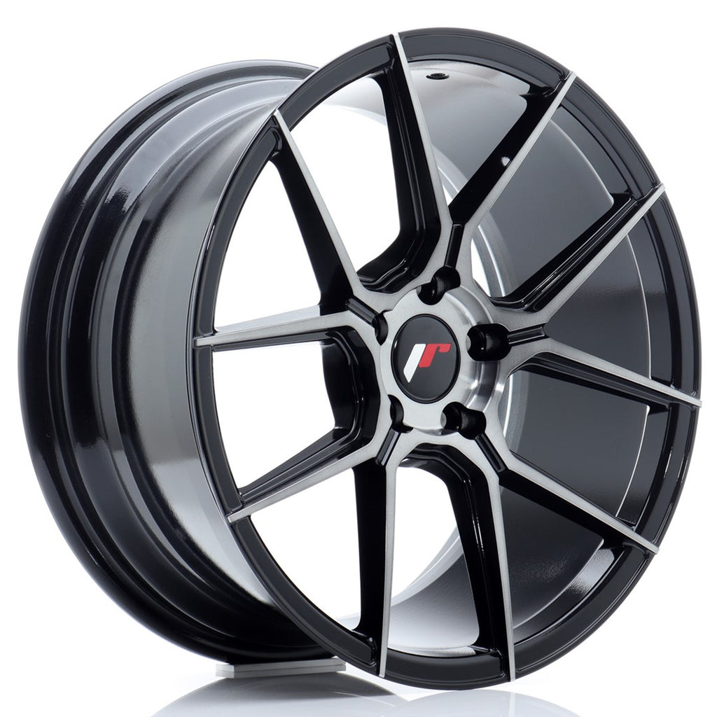 Cerchio in Lega JAPAN RACING JR30 18x8.5 ET40 5x112 Black Brushed w/Tinted Face