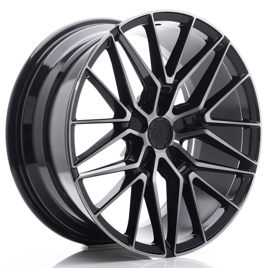 Cerchio in Lega JAPAN RACING JR38 19x8.5 ET45 5x112 Black Brushed w/Tinted Face