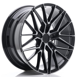 Cerchio in Lega JAPAN RACING JR38 19x8.5 ET35 5x120 Black Brushed w/ Tinted Face