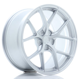 Cerchio in Lega JAPAN RACING SL01 18x9.5 ET25-38 5H con foratura su misura Matt Silver