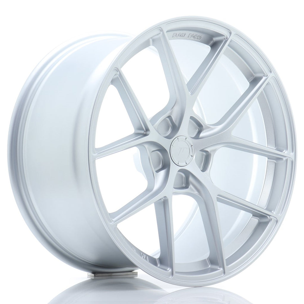 Cerchio in Lega JAPAN RACING SL01 Flow Formed 19x10.5 ET25-40 5H con foratura su misura Matt Silver