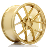 Cerchio in Lega JAPAN RACING SL01 FORGIATI 19x10.5 ET25-40 5H con foratura su misura Gold