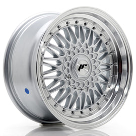 Cerchio in Lega JAPAN RACING JR9 17x8.5 ET35 5x112/120 Silver w/ Machined Lip+Silver Rivets