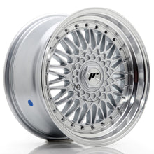 Load image into Gallery viewer, Cerchio in Lega JAPAN RACING JR9 17x8,5 ET20-35 con foratura su misura Silver w/ Machined Lip+Silver Rivets