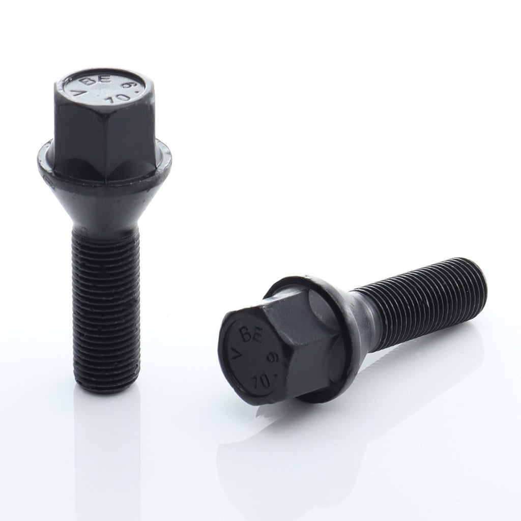 Bulloni Ruota HEX17 Conici 14x1,25 x33mm Neri (Set 10)