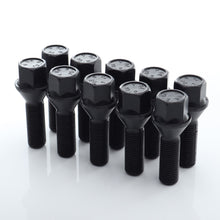 Carica l'immagine nel visualizzatore di Gallery, Bulloni Ruota HEX17 Conici 12x1,25 x45mm Neri (Set 10)