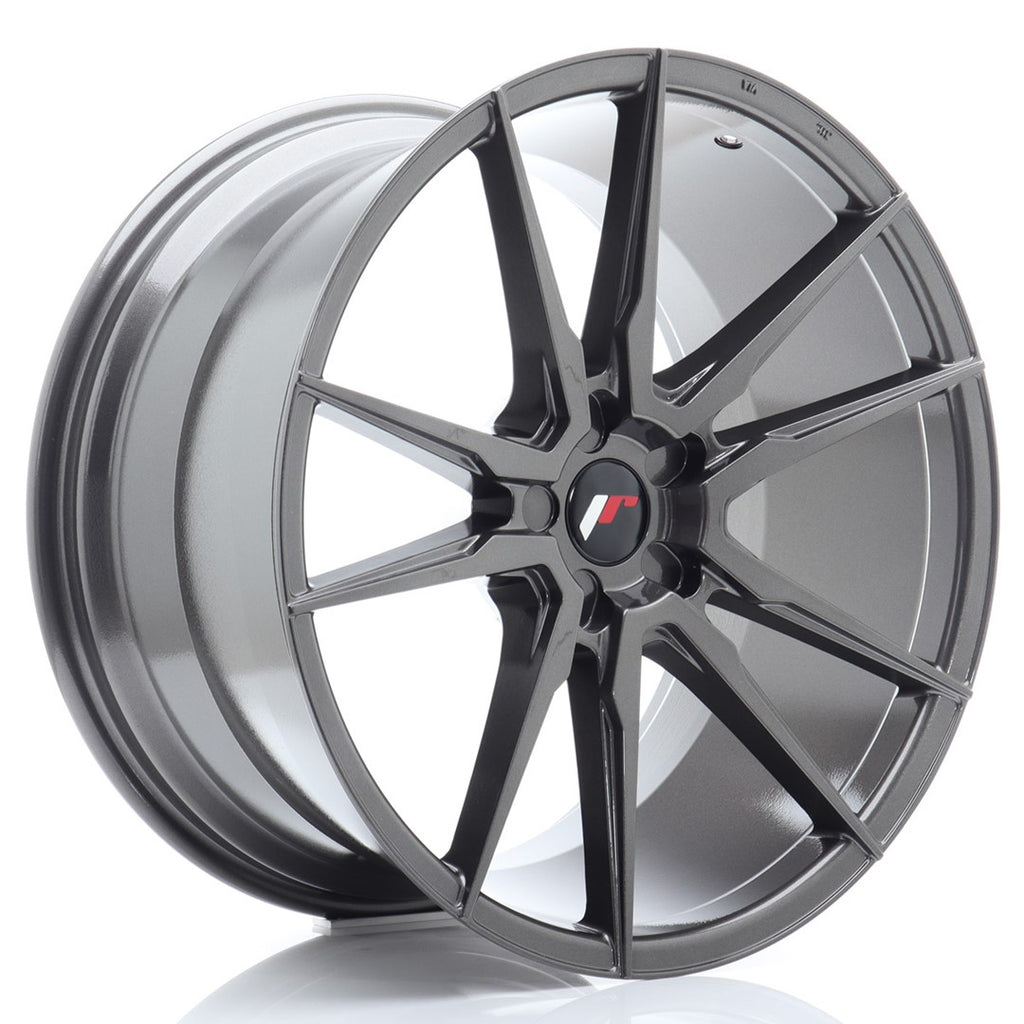 Cerchio in Lega JAPAN RACING JR21 21x11 ET15-55 5H con foratura su misura Hyper Gray