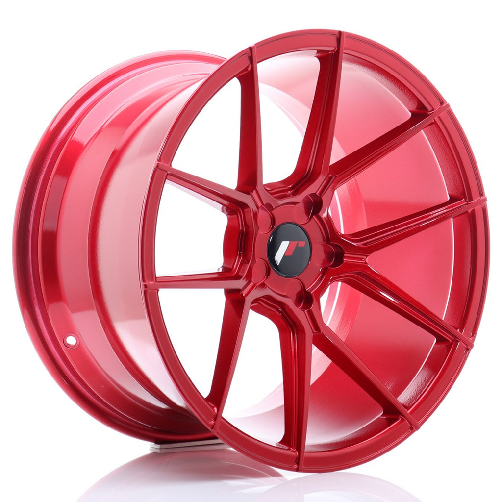 Cerchio in Lega JAPAN RACING JR30 19x11 ET15-40 5H con foratura su misura Platinum Red