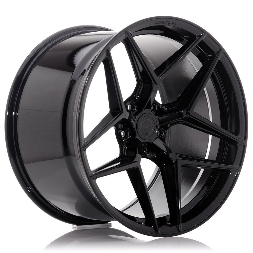 Cerchio in Lega CONCAVER CVR2 21x9.5 ET14-61 con foratura su misura Platinum Black