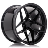 Cerchio in Lega CONCAVER CVR2 21x9.5 ET14-61 con foratura su misura Platinum Black