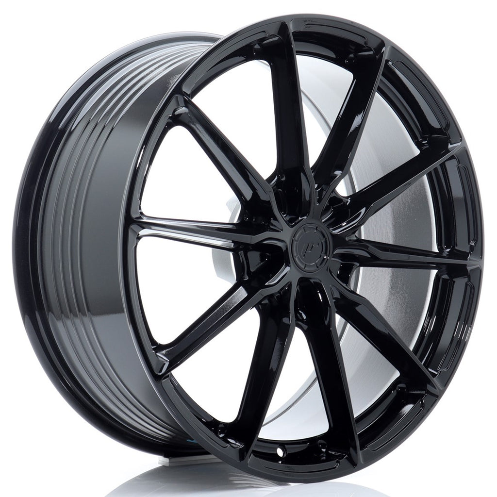 Cerchio in Lega JAPAN RACING JR37 21x9 ET10-52 5H con foratura su misura Glossy Black