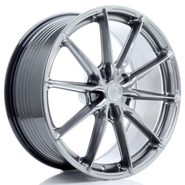 Cerchio in Lega JAPAN RACING JR37 21x9,5 ET10-58 5H con foratura su misura Hyper Black