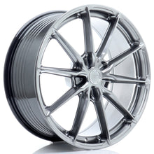 Load image into Gallery viewer, Cerchio in Lega JAPAN RACING JR37 21x9.5 ET10-58 5H con foratura su misura Hyper Black
