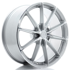 Cerchio in Lega JAPAN RACING JR37 21x9,5 ET10-58 5H con foratura su misura Silver Machined Face