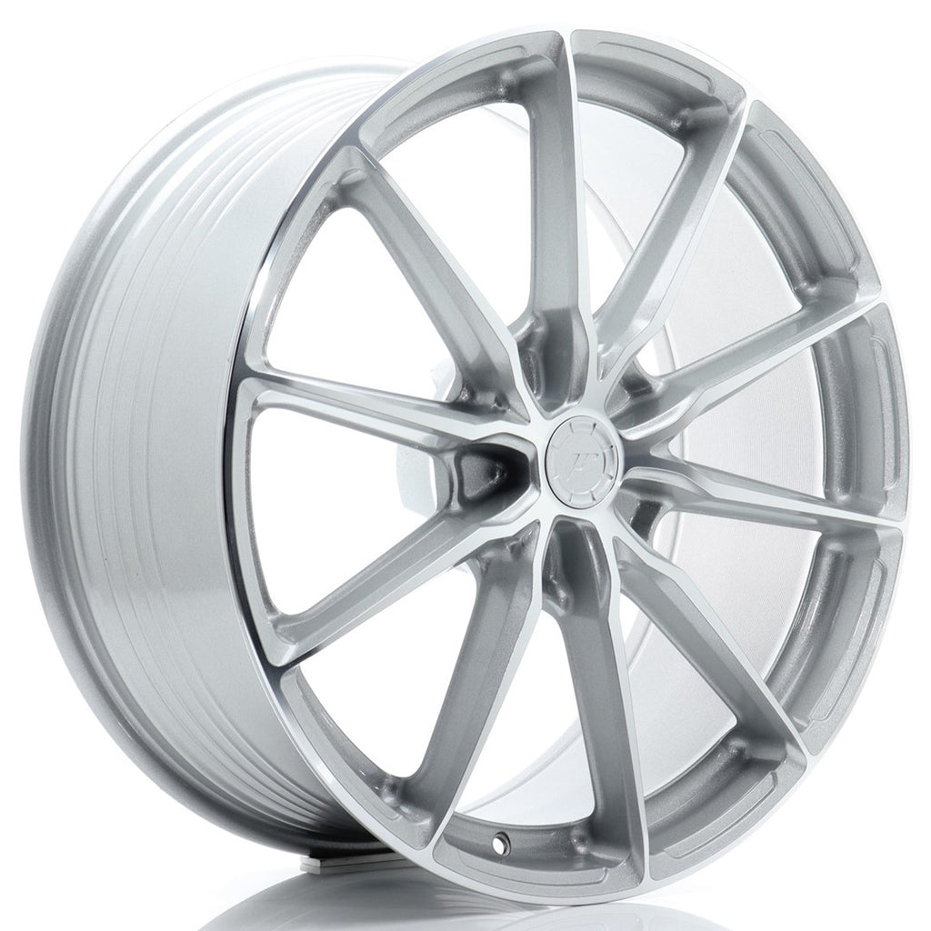 Cerchio in Lega JAPAN RACING JR37 21x10 ET10-64 5H con foratura su misura Silver Machined