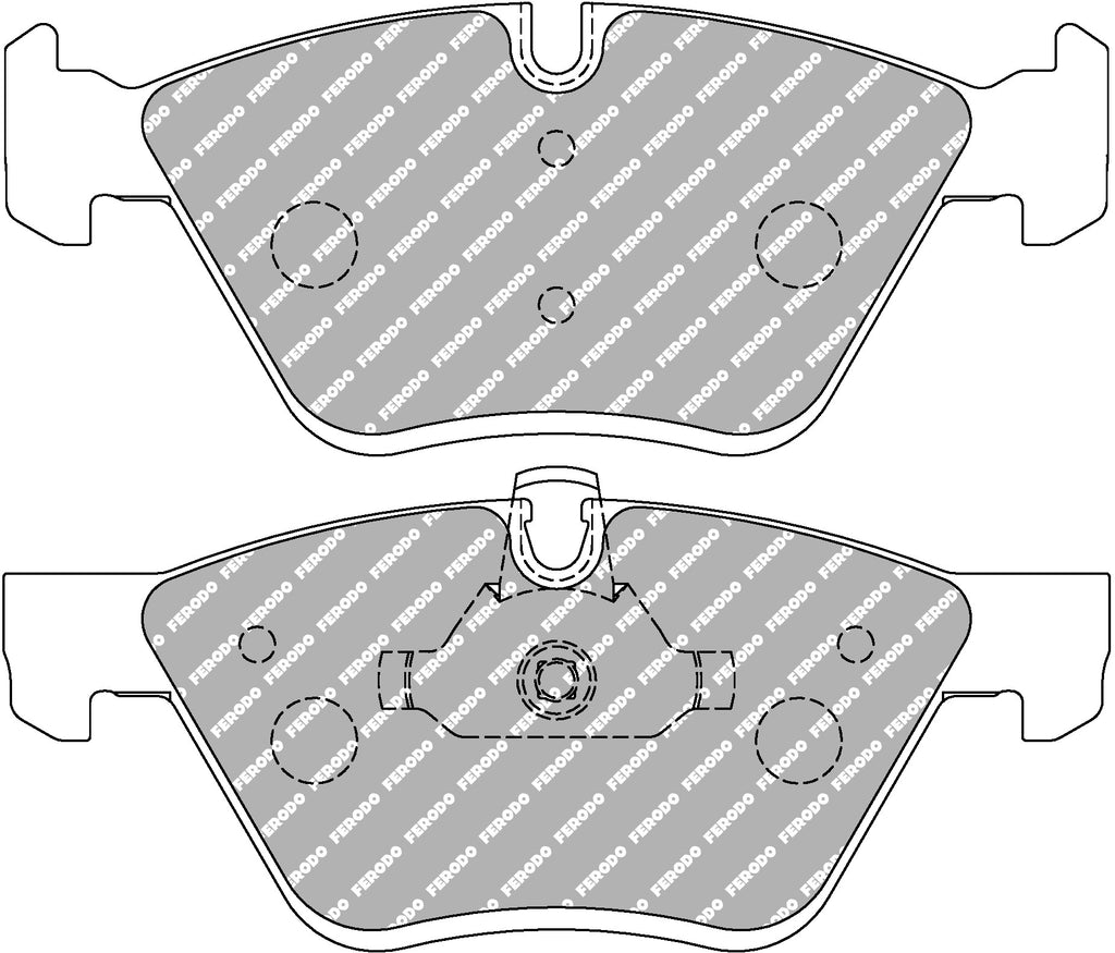 Pastiglie freni Ferodo DS Performance anteriori BMW Serie 1 E81/E82/E87/E88, Serie M3 E92, Serie 5 E60/E61, Serie 6 E63/E64 e altri modelli