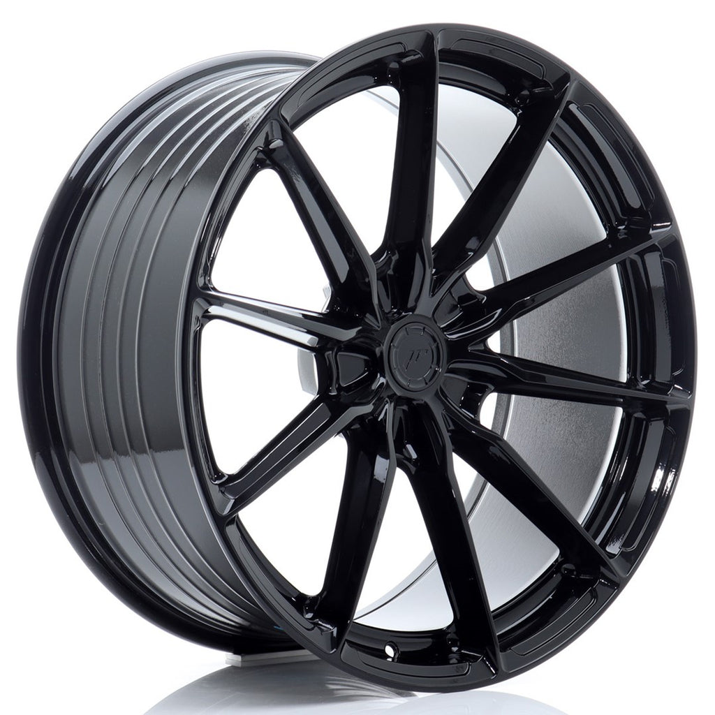 Cerchio in Lega JAPAN RACING JR37 21x10 ET10-41 5H con foratura su misura Glossy Black