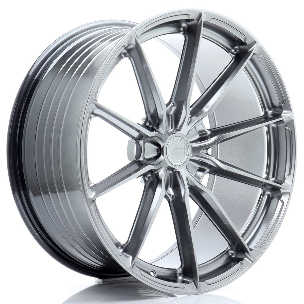 Cerchio in Lega JAPAN RACING JR37 21x10,5 ET10-46 5H con foratura su misura Hyper Black