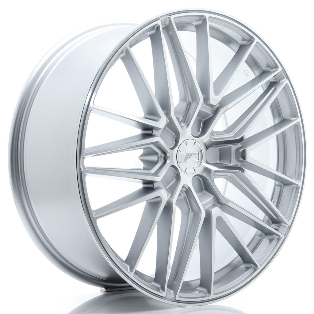 Cerchio in Lega JAPAN RACING JR38 21x9 ET10-52 5H con foratura su misura Silver Machined Face