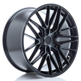 Cerchio in Lega JAPAN RACING JR38 21x10,5 ET10-46 5H con foratura su misura Black Brushed w/ Tinted Face