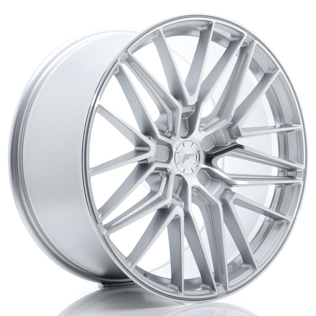 Cerchio in Lega JAPAN RACING JR38 21x10.5 ET10-46 5H con foratura su misura Silver Machined