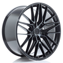 Load image into Gallery viewer, Cerchio in Lega JAPAN RACING JR38 22x9,5 ET0-35 5H con foratura su misura Black Brushed w/ Tinted Face