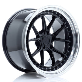 Cerchio in Lega JAPAN RACING JR39 19x11 ET0-25 5H con foratura su misura Gloss Black w/ Machined Lip