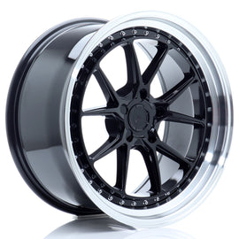 Cerchio in Lega JAPAN RACING JR39 19x9,5 ET15-35 5H con foratura su misura Gloss Black w/ Machined Lip