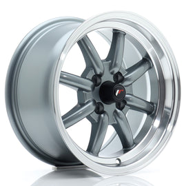 Cerchio in Lega JAPAN RACING JR19 15x8 ET20 4x100 Gun Metal w/ Machined Lip