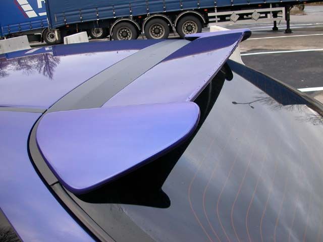 Spoiler Posteriore Type R Style con Terzo Stop SK-Import Plastica ABS Honda Civic EJ EK - foto 5