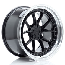 Load image into Gallery viewer, Cerchio in Lega JAPAN RACING JR39 18x10,5 ET15-22 5H con foratura su misura Gloss Black w/ Machined Lip