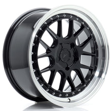 Load image into Gallery viewer, Cerchio in Lega JAPAN RACING JR40 18x8,5 ET15-35 5H con foratura su misura Gloss Black w/ Machined Lip