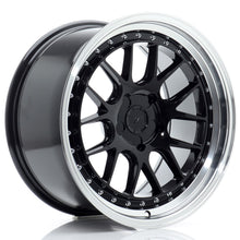 Load image into Gallery viewer, Cerchio in Lega JAPAN RACING JR40 18x9,5 ET15-35 5H con foratura su misura Gloss Black w/ Machined Lip