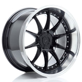 Cerchio in Lega JAPAN RACING JR41 19x11 ET12-25 5H con foratura su misura Glossy Black w/Machined Lip